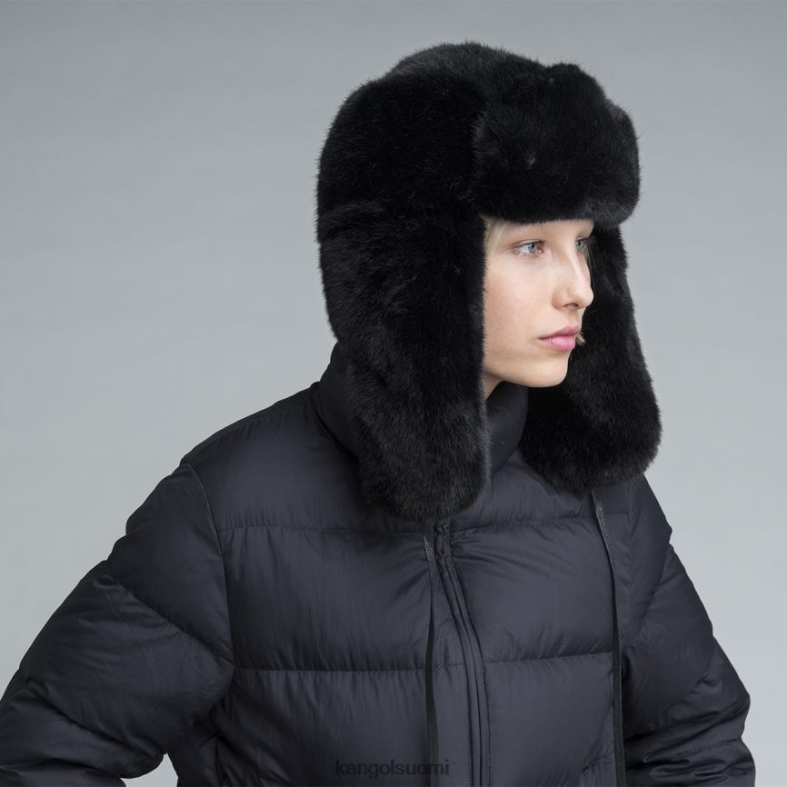 VF8024861 musta sukupuolineutraali Kangol tekoturkista pyydystäjä Lisätarvikkeet