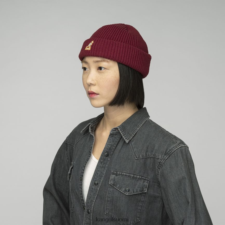 VF8024867 punainen sametti sukupuolineutraali Kangol Cardinal 2-suuntainen pipo Lisätarvikkeet
