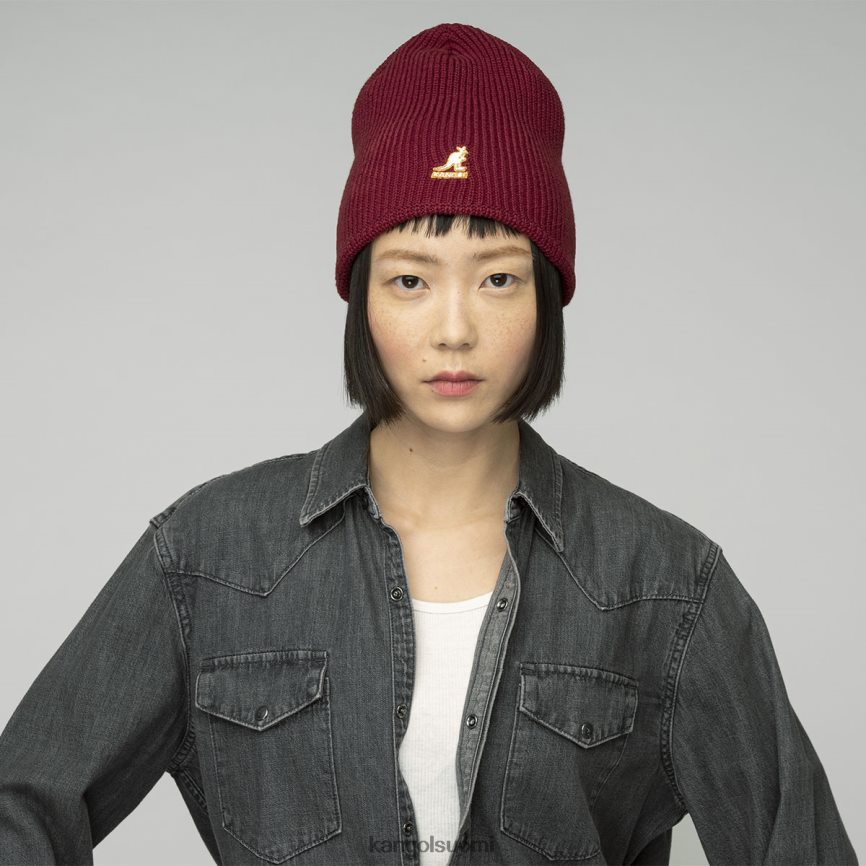 VF8024867 punainen sametti sukupuolineutraali Kangol Cardinal 2-suuntainen pipo Lisätarvikkeet