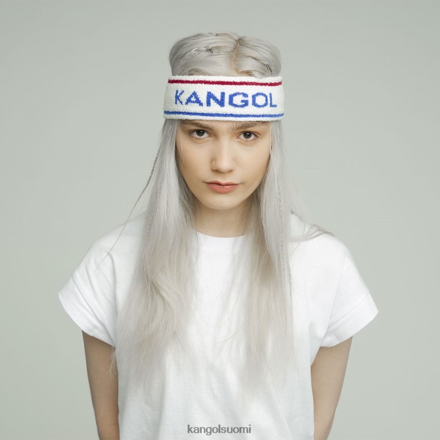 VF8024908 valkoinen/ciano sukupuolineutraali Kangol bermuda-raitainen sanka Lisätarvikkeet