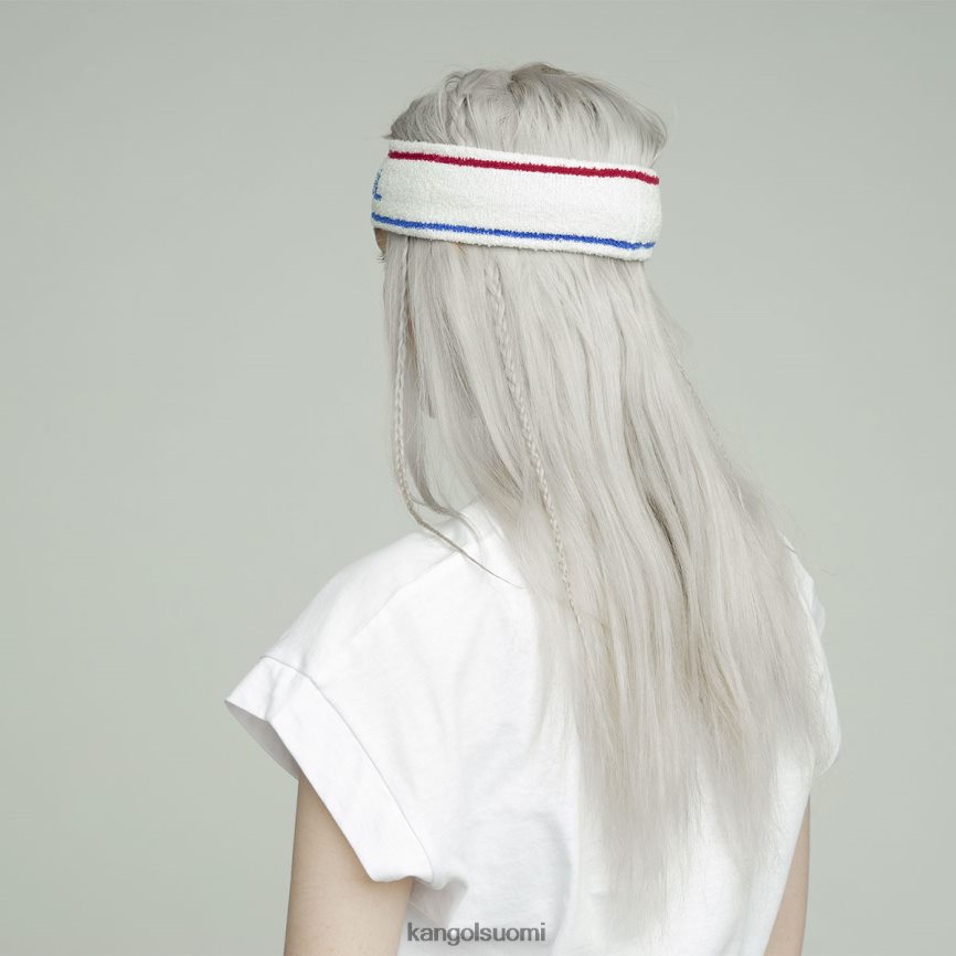 VF8024908 valkoinen/ciano sukupuolineutraali Kangol bermuda-raitainen sanka Lisätarvikkeet