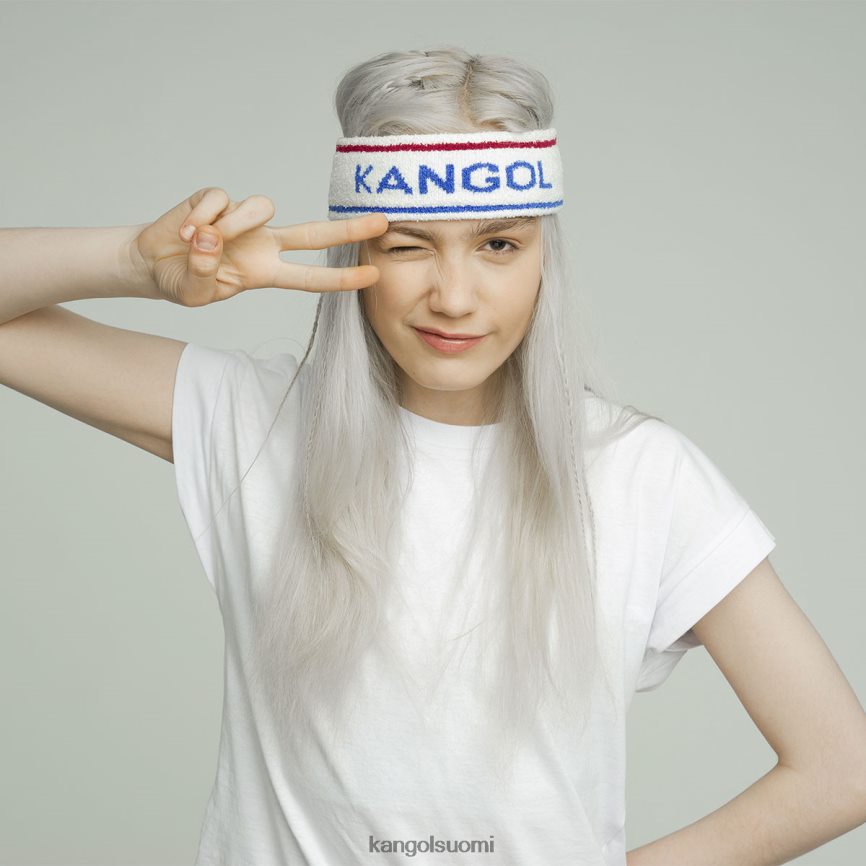 VF8024908 valkoinen/ciano sukupuolineutraali Kangol bermuda-raitainen sanka Lisätarvikkeet