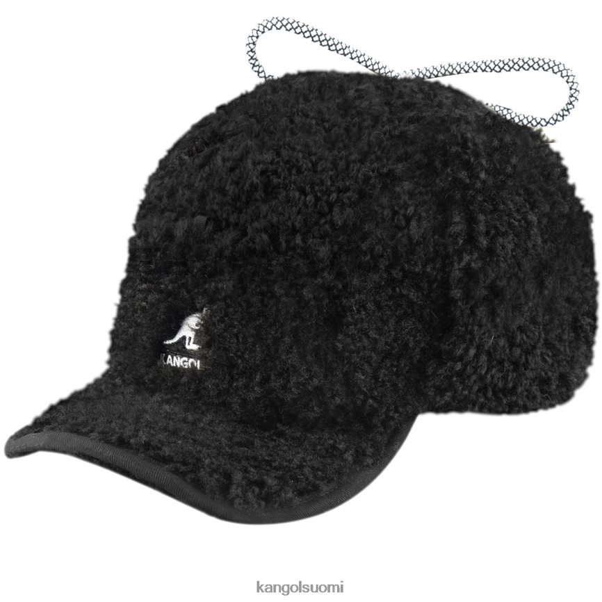 VF8024912 musta sukupuolineutraali Kangol faux shearling hyötyläppäkorkki Lisätarvikkeet