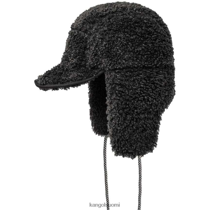 VF8024912 musta sukupuolineutraali Kangol faux shearling hyötyläppäkorkki Lisätarvikkeet