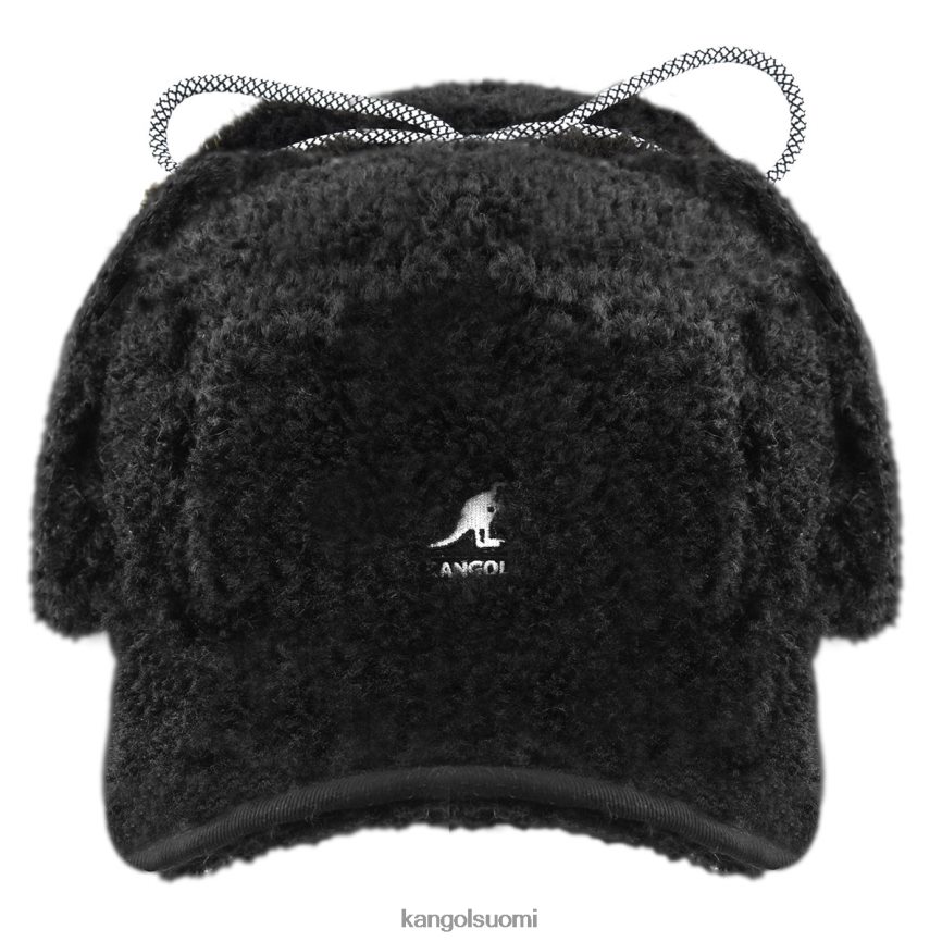 VF8024912 musta sukupuolineutraali Kangol faux shearling hyötyläppäkorkki Lisätarvikkeet