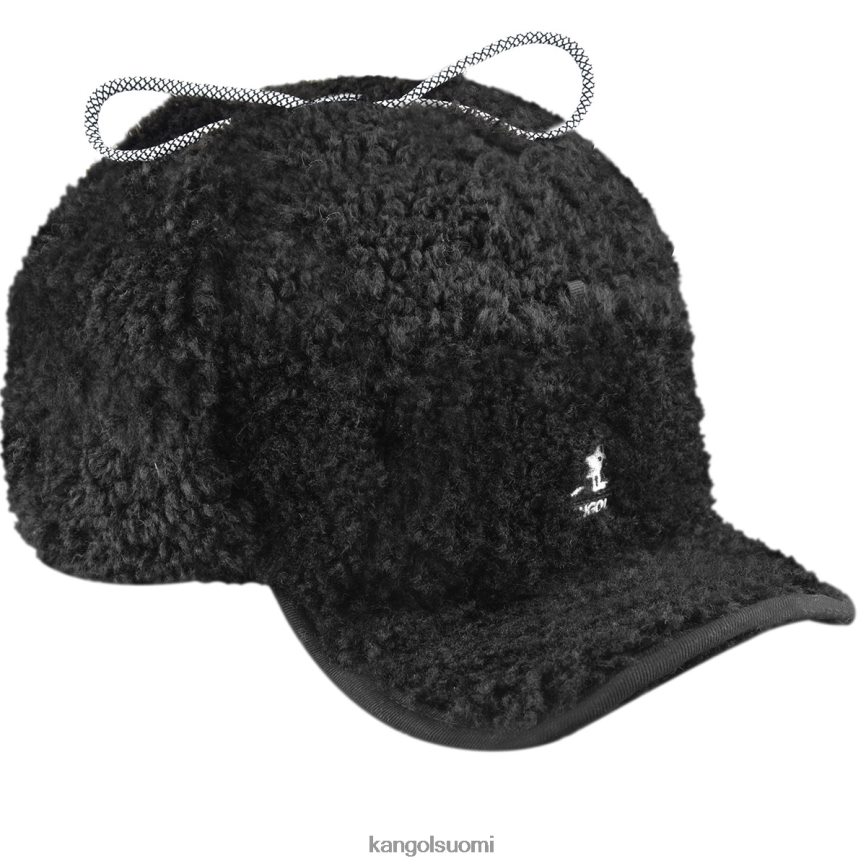 VF8024912 musta sukupuolineutraali Kangol faux shearling hyötyläppäkorkki Lisätarvikkeet