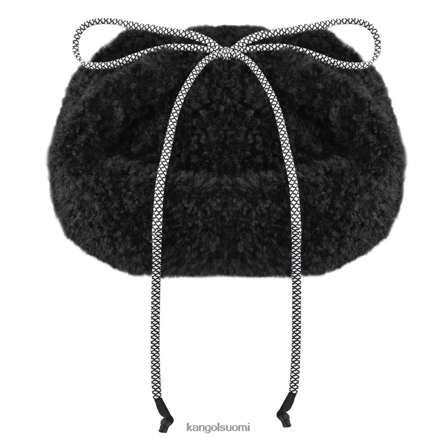 VF8024912 musta sukupuolineutraali Kangol faux shearling hyötyläppäkorkki Lisätarvikkeet