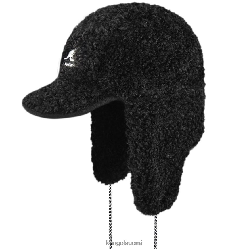 VF8024912 musta sukupuolineutraali Kangol faux shearling hyötyläppäkorkki Lisätarvikkeet
