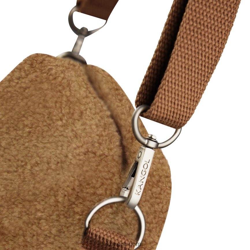 VF8024985 ruskea sukupuolineutraali Kangol bichon ii nelikulmainen ristilaukku Lisätarvikkeet