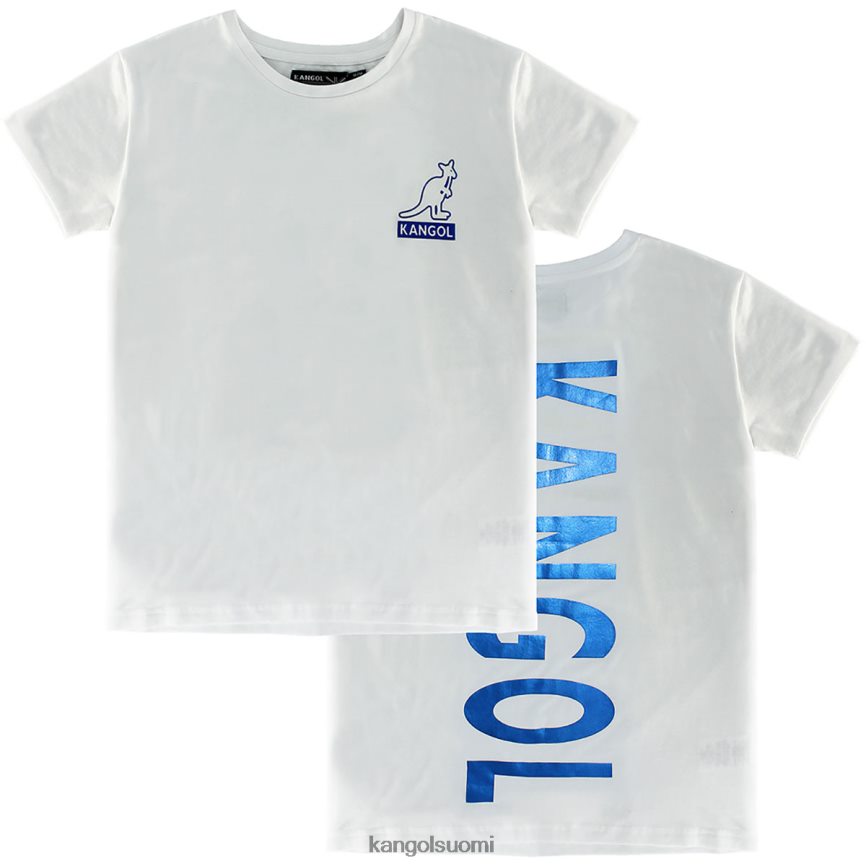 VF80241215 valkoinen/indigo sukupuolineutraali Kangol folio lyhythihainen t-paita vaatetus