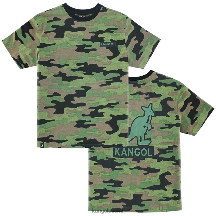VF80241223 armeijan camo sukupuolineutraali Kangol camo t-paita vaatetus